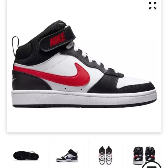 Nike Court Borough Mid 2 Kid’s Shoes - Picture 6 of 8